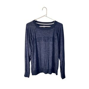 PINK by Victoria’s Secret ‘Love Pink’ Blue Soft & Thin Crew Neck - Size M